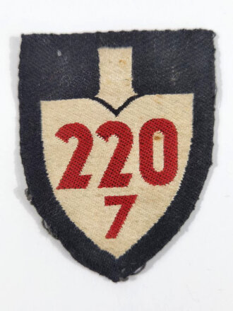 Reichsarbeitsdienst Ärmelspaten " 220/7 " “Heiligenberg” Melsungen für Mannschaften