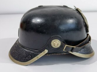 Feuerwehr Lederhelm , guter Gesamtzustand