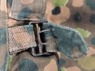 Waffen SS Erbsentarnhose, nur minimal getragenes Stück, Schneidermässig eingekürzt