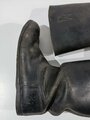 Paar Stiefel für Mannschaften der Wehrmacht. Teile der Sohlen fehlen, sonst guter Zustand, ungereinigtes Paar, Sohlenlänge 31cm