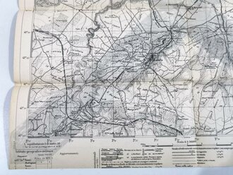 Deutsche Heereskarte 1944 " Montescudo" Italien, Maße 46 x 49 cm, Rückseite bedruckt