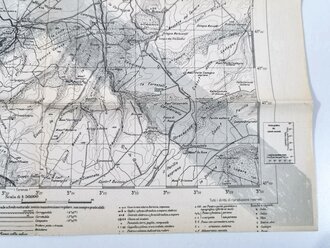 Deutsche Heereskarte 1944 " Montescudo" Italien, Maße 46 x 49 cm, Rückseite bedruckt