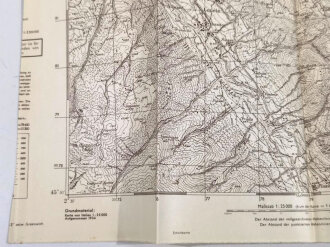 Deutsche Heereskarte 1944 " Rovetta" Italien