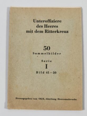 Pack Sammelbilder aus der Serie " Unteroffiziere des...