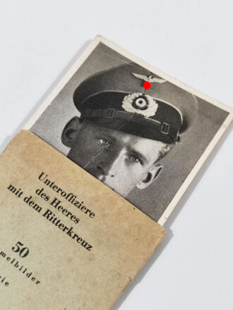 Pack Sammelbilder aus der Serie " Unteroffiziere des Heeres mit dem Ritterkreuz" Serie II, Bild 51-60