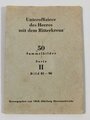 Pack Sammelbilder aus der Serie " Unteroffiziere des Heeres mit dem Ritterkreuz" Serie II, Bild 81-90