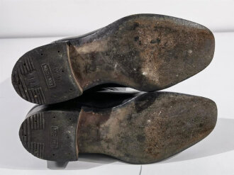 Paar Stiefel für Offiziere der Wehrmacht, getragenes Paar, Sohlenlänge 28cm