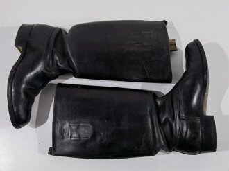 Paar Stiefel für Offiziere der Wehrmacht, getragenes Paar, Sohlenlänge 28cm