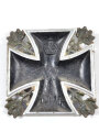 1.Weltkrieg, patriotischer Aschenbecher in Form eines Eisernen Kreuz 1914, Kantenlänge 12cm