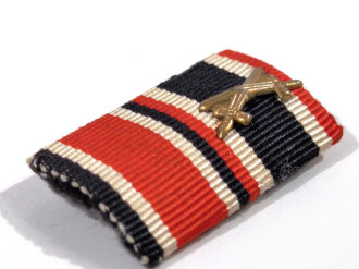 2er Bandspange, Eisernes Kreuz 2. Klasse 1939, Kriegsverdienstkreuz mit Schwerter, Breite 30mm