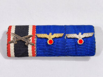 3er Bandspange Wehrmacht mit Dienstauszeichnungen, Breite...