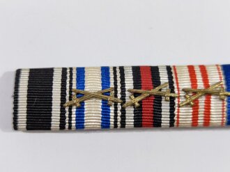 7er Bandspange eines im 1. + 2. Weltkrieg dienenden Soldaten,Eisernes Kreuz, Bayern...Breite 105mm