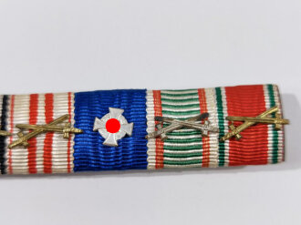 7er Bandspange eines im 1. + 2. Weltkrieg dienenden Soldaten,Eisernes Kreuz, Bayern...Breite 105mm