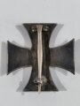 Eisernes Kreuz 1. Klasse 1914 ,  Silberstück 935, der gegenhaken alt wiederangelötet