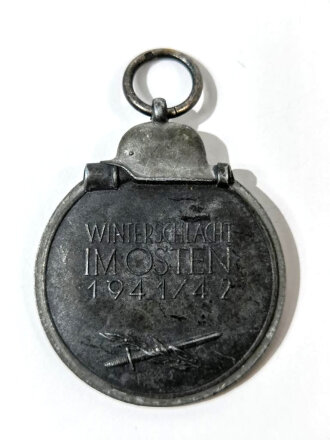 Medaille " Winterschlacht im Osten " mit Hersteller 10 im Bandring für Förster &  Barth, Pforzheim
