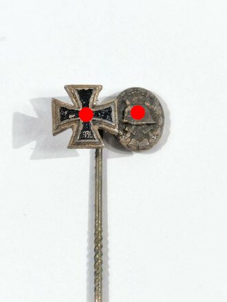 Eisernes Kreuz und Verwundetenabzeichen Silber Miniatur in 9mm