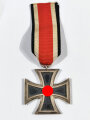 Eisernes Kreuz 2. Klasse 1939 mit Hersteller 65 im Bandring für " Klein & Quenzer, Oberstein ", Hakenkreuz  berieben