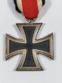 Eisernes Kreuz 2. Klasse 1939 mit Hersteller 65 im Bandring für " Klein & Quenzer, Oberstein ", Hakenkreuz  berieben