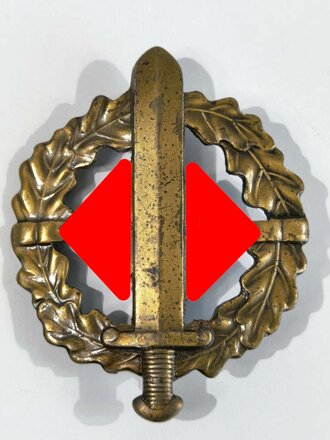 SA- Sportabzeichen in Bronze, Rückseitig leichte Rostansatz