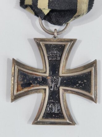 Eisernes Kreuz 2. Klasse 1914 mit Hersteller im Bandring...