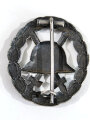 1. Weltkrieg, Verwundetenabzeichen silber, durchbrochene Ausführung, Eisen versilbert, angelaufen