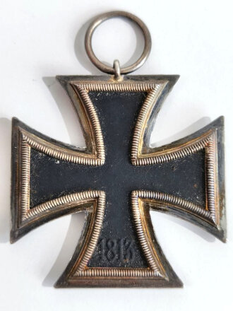 Eisernes Kreuz 2. Klasse 1939 mit Hersteller 27 im Bandring für " Anton Schenkl´s Nachfolger, Wien " mit Verleihungstüte die mit " Maria Schenkl, Wien " gestempelt, Hakenkreuz mit voller Schwärzung