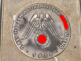 Hitlerjugend ( HJ ) nichttragbare Teilnehmerplakette...