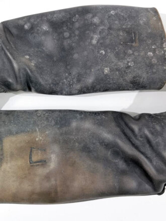 Paar Stiefel für Offiziere der Wehrmacht, ungereinigtes Paar, Sohlenlänge 29cm