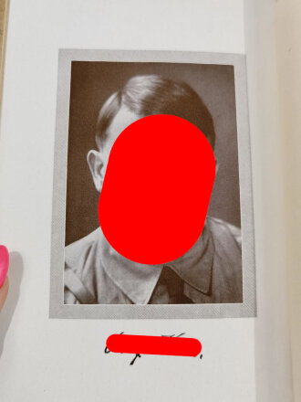 Adolf Hitler " Mein Kampf" Hochzeitsausgabe der Stadt Ludwigshafen am Rhein in gutem Zustand