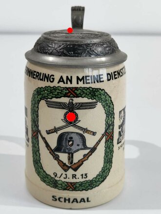 Bierkrug " Zur Erinnerung an meine Dienstzeit...