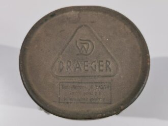 Luftschutz Gasmaskendose "Draeger Werke"  Originallack