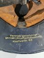 Stahlhelm Luftschutz. Emblem entfernt, ungereinigter Speicherfund85