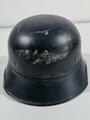 Stahlhelm Luftschutz. Emblem entfernt, ungereinigter Speicherfund85