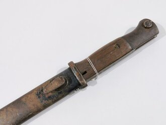 Seitengewehr M84/98 für K98 der Wehrmacht. Nummerngleiches Stück , ungereinigt