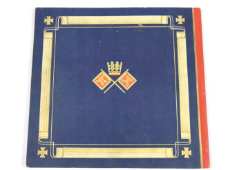 Sammelbilderalbum "Waldorf-Astoria Uniformen der Marine und Schutztruppen", komplett, mit Schutzkarton, gebraucht
