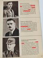 Sammelbilderalbum "Das Führerkorps des Dritten Reiches" komplett mit allen Bildern, mittiges Blatt lose