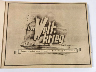 Sammelbilderalbum "Der Weltkrieg" 72 Seiten, komplett mit Schutzkarton, gebraucht