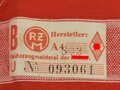 Armbinde für Angehörige der Hitlerjugend, leicht getragenes Stück mit RZM Etikett