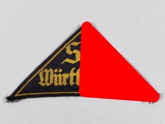 Hitlerjugend, Gebietsdreieck " Süd Württemberg"  leicht getragenes Stück mit RZM Etikett