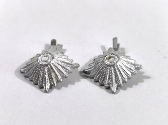 Paar Sterne für Schulterstücke der Wehrmacht aus Aluminium 14mm Kantenlänge