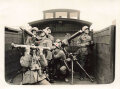 Foto frühe Wehrmacht MG08 und Entfernungsmesser 34 im Gebrauch, 9 x 12cm