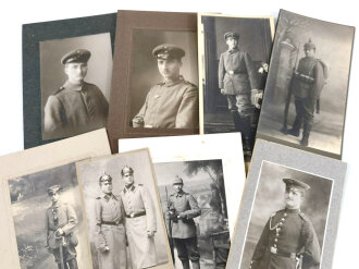 9 Stück Hartkartonbilder aus der Zeit des 1.Weltkrieg