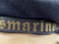 Kriegsmarine Tellermütze. Eigentumstück datiert 1941