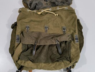 Rucksack für Gebirgstruppen der Wehrmacht, ungetragenes Stück mit Reichsbetriebsnummer