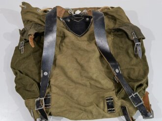 Rucksack für Gebirgstruppen der Wehrmacht, ungetragenes Stück mit Reichsbetriebsnummer