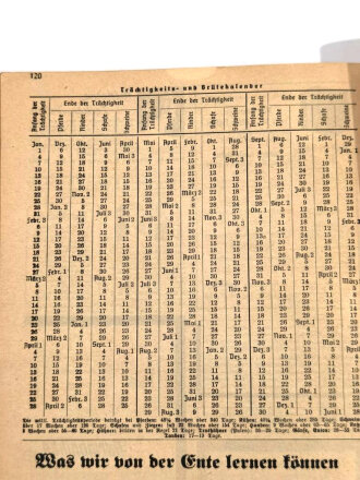 "Krieger- und Soldaten-Kalender 1941 Für Württemberg und Hohenzollern, Stuttgart, 1941, 127 Seiten, unter A4