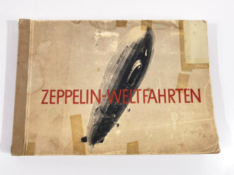 Sammelbilderalbum "Zeppelin Weltfahrten" , komplett, Einbandecke restauriert