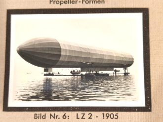 Sammelbilderalbum "Zeppelin Weltfahrten" , komplett, Einbandecke restauriert