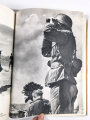"Mit uns im Osten - eine Bildfolge vom Einsatze der Ulmer Infanterie-Division", 93 Seiten, 1944, 21 x 28,5 cm, gebraucht, stärkere Altersspuren
