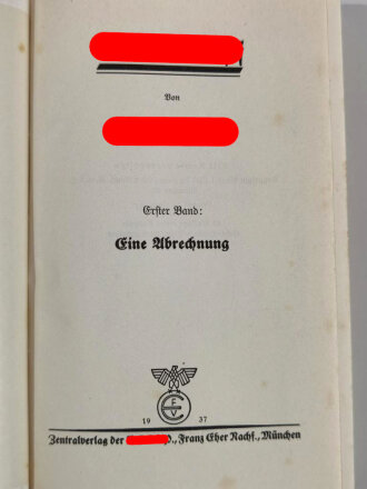 Adolf Hitler " Mein Kampf", 2 Bände im Schutzkarton, München, 1937, 781 Seiten, ca. A5